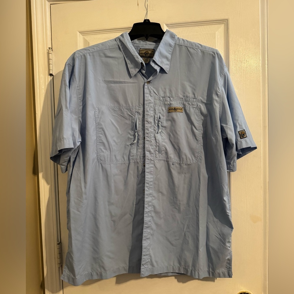 Men's Light Blue Casual Button Down Shirt